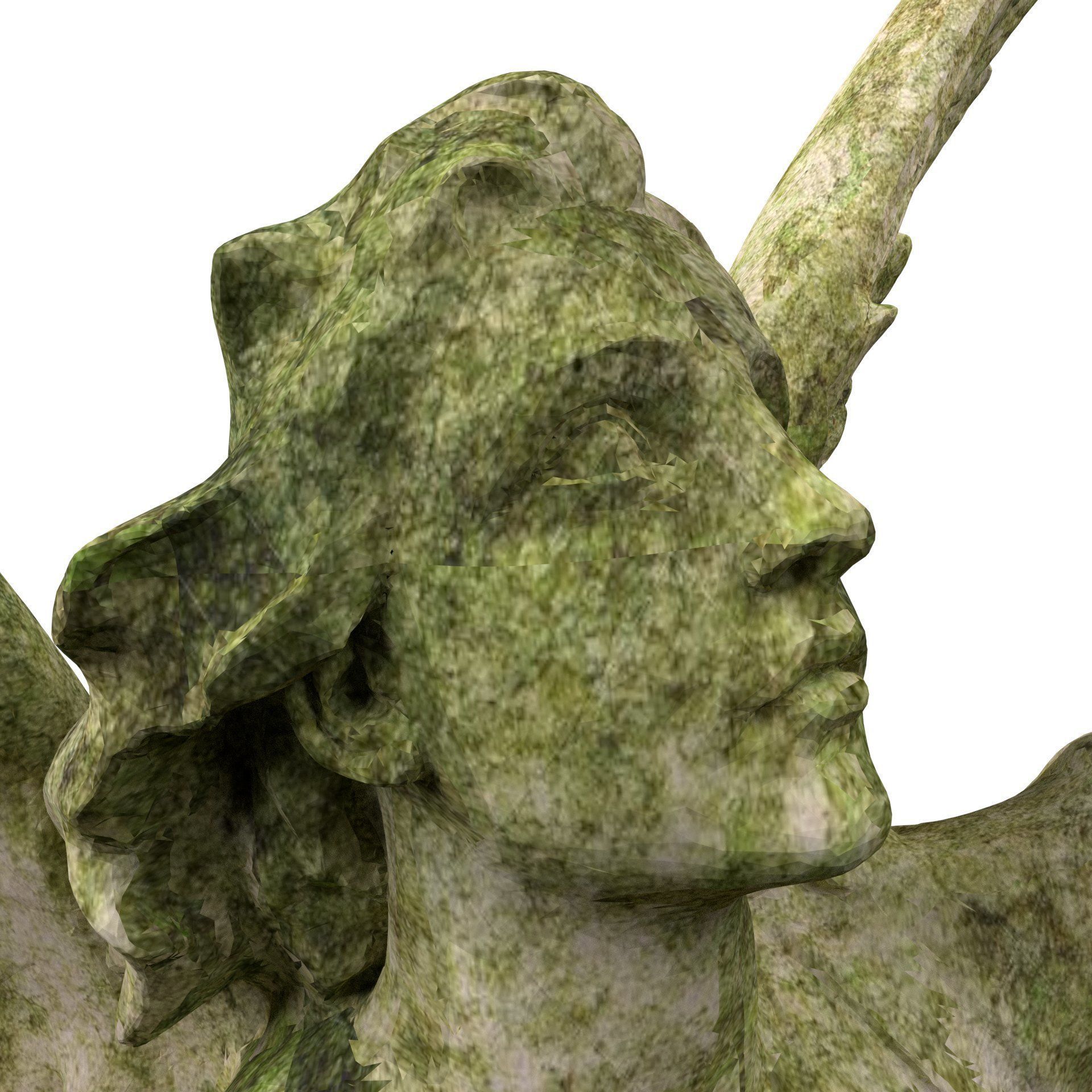 Statue of Lady Geo 3D model_4