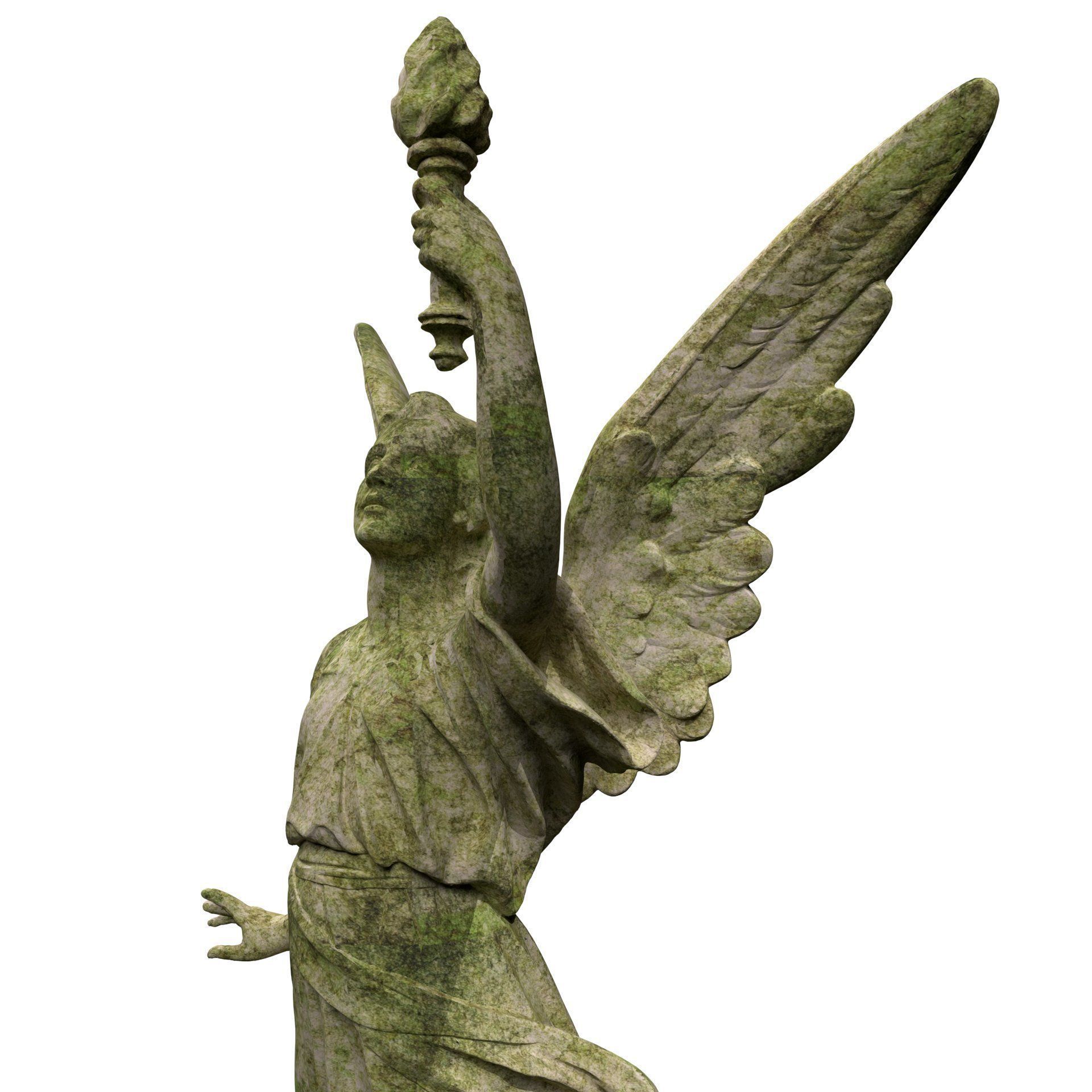 Statue of Lady Geo 3D model_7