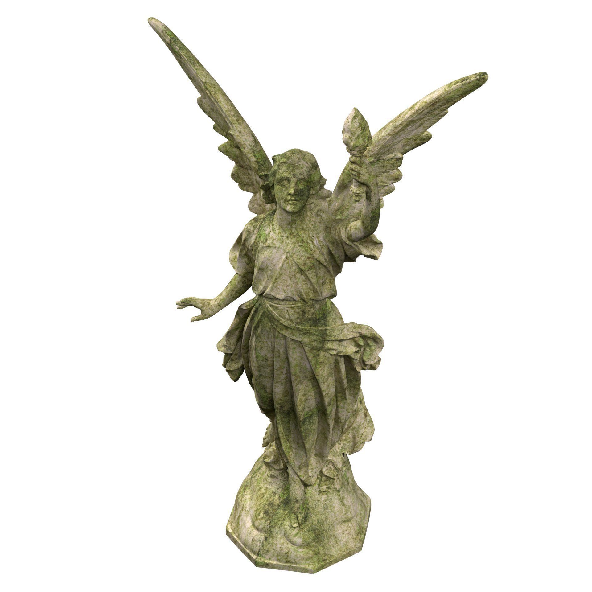 Statue of Lady Geo 3D model_6