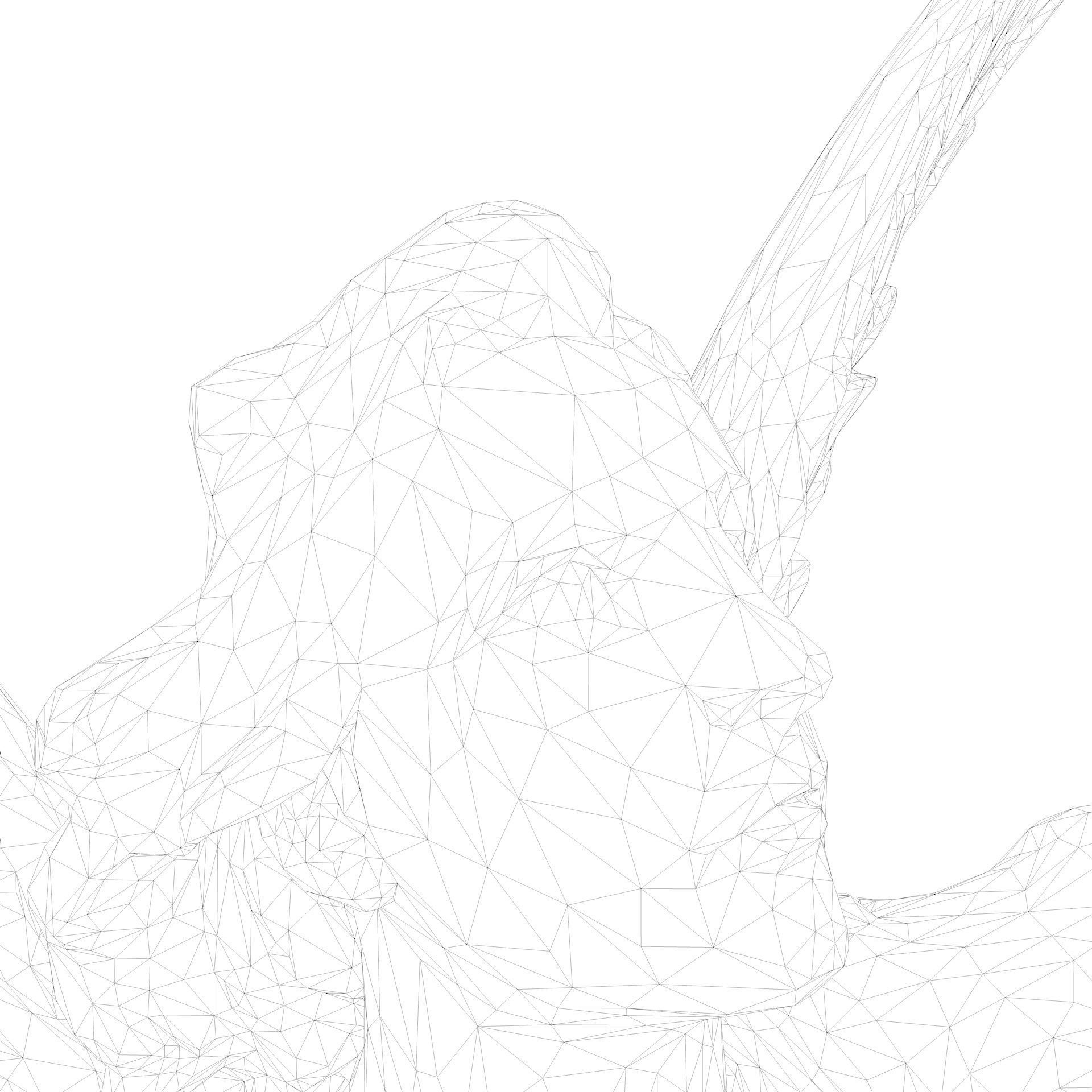 Statue of Lady Geo 3D model_19