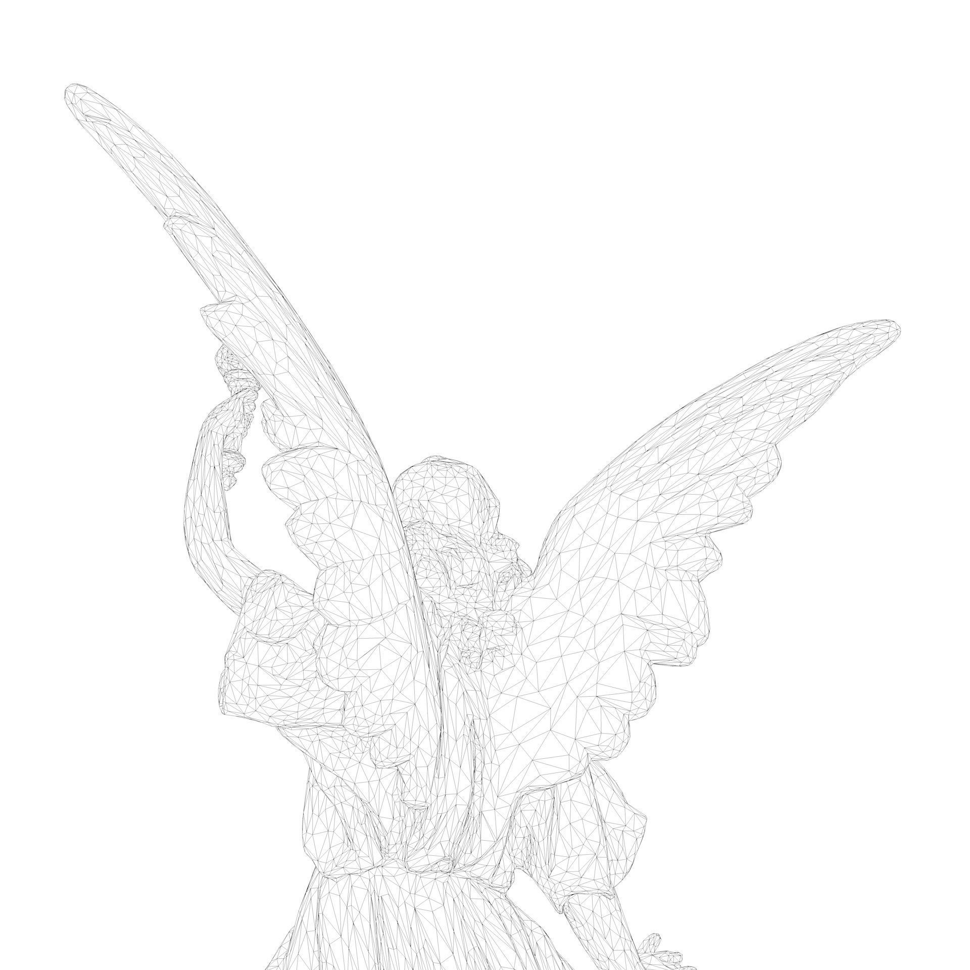 Statue of Lady Geo 3D model_18