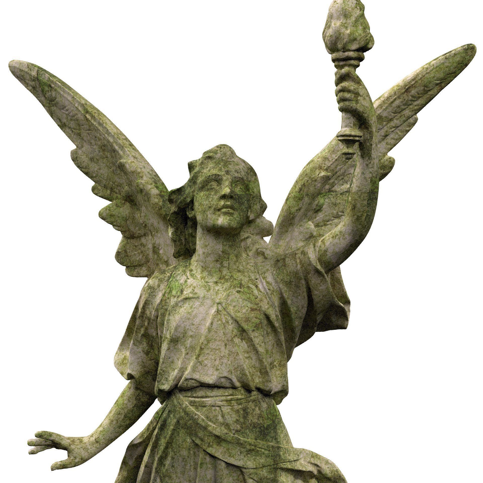 Statue of Lady Geo 3D model_1