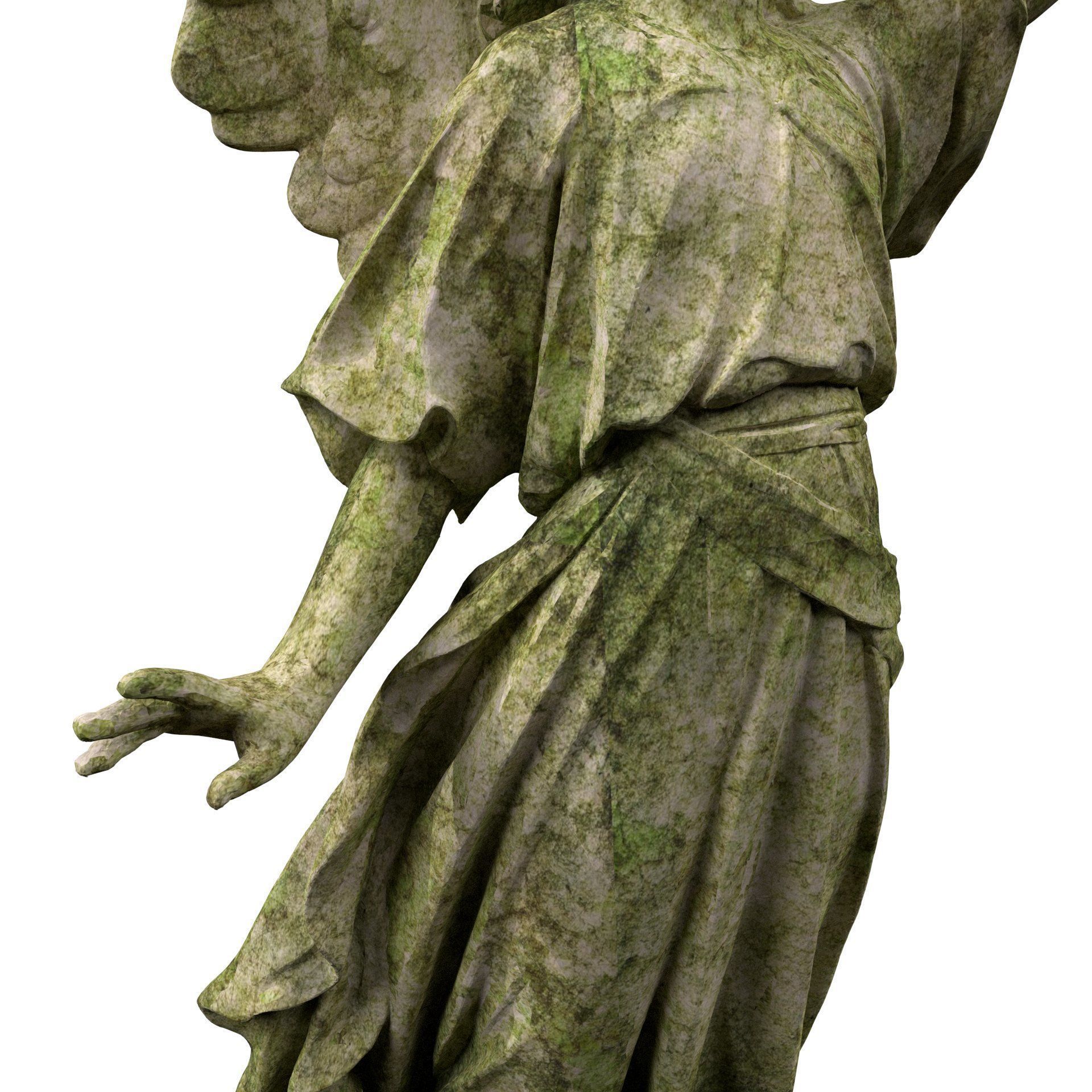 Statue of Lady Geo 3D model_5