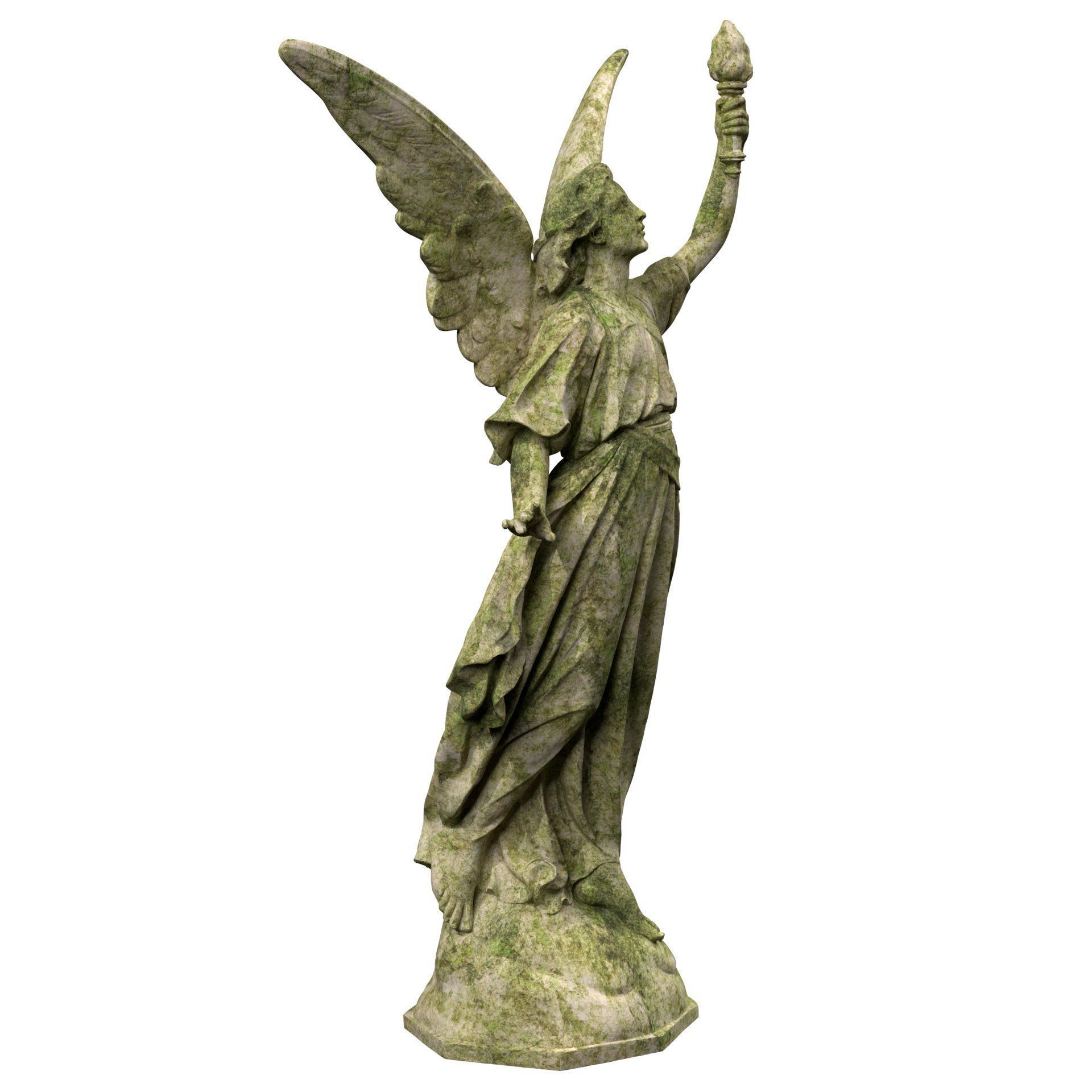 Statue of Lady Geo 3D model_8