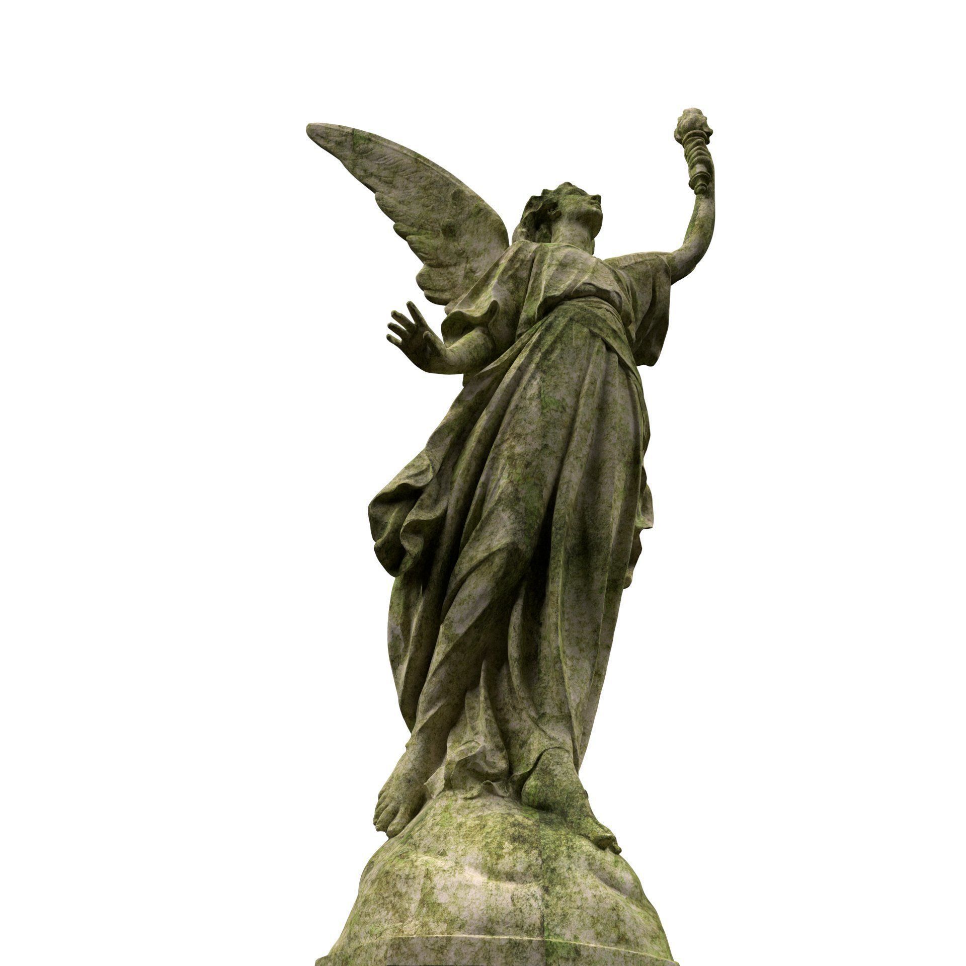 Statue of Lady Geo 3D model_2