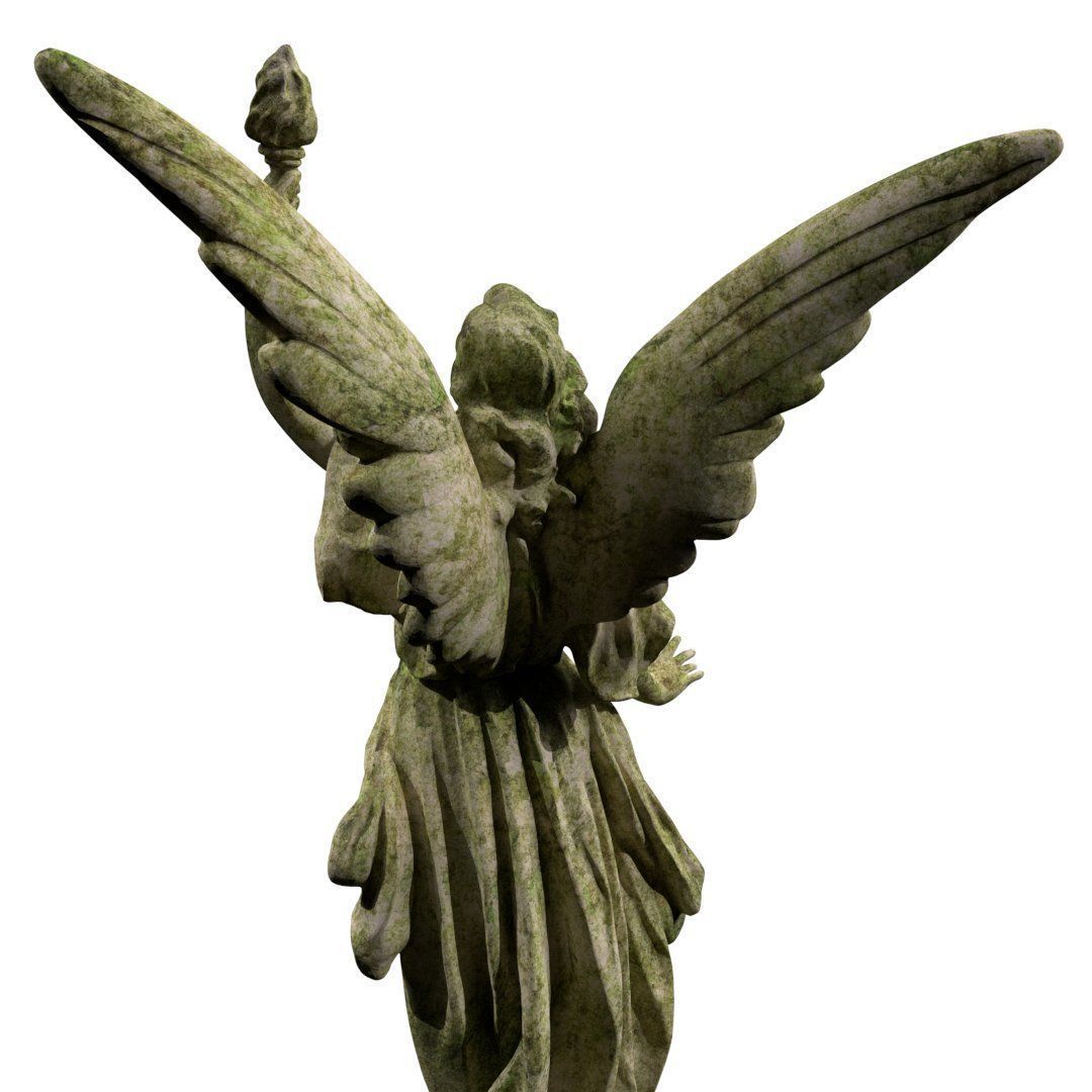 Statue of Lady Geo 3D model_3