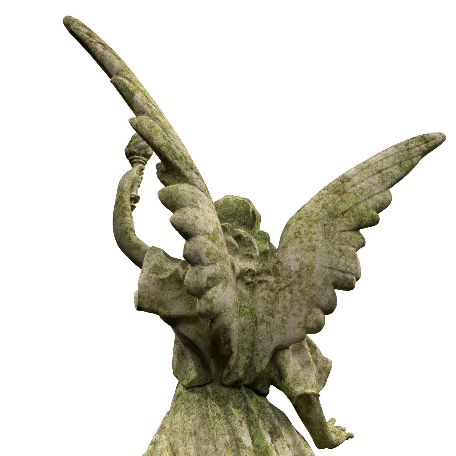 Statue of Lady Geo 3D model_9