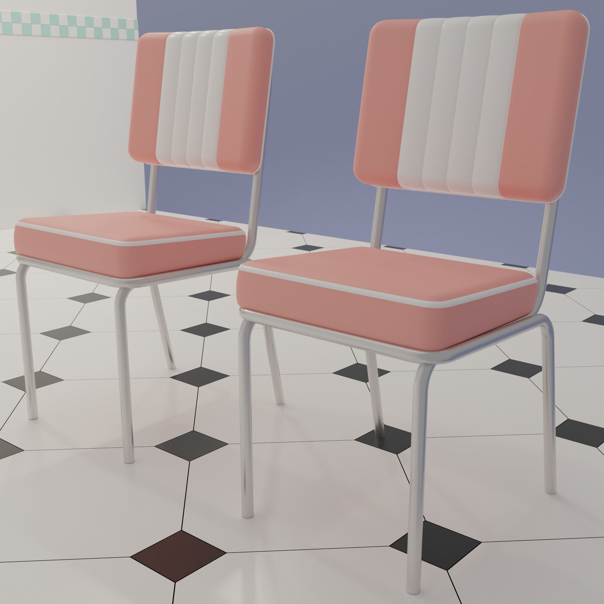 American diner 3D model_8