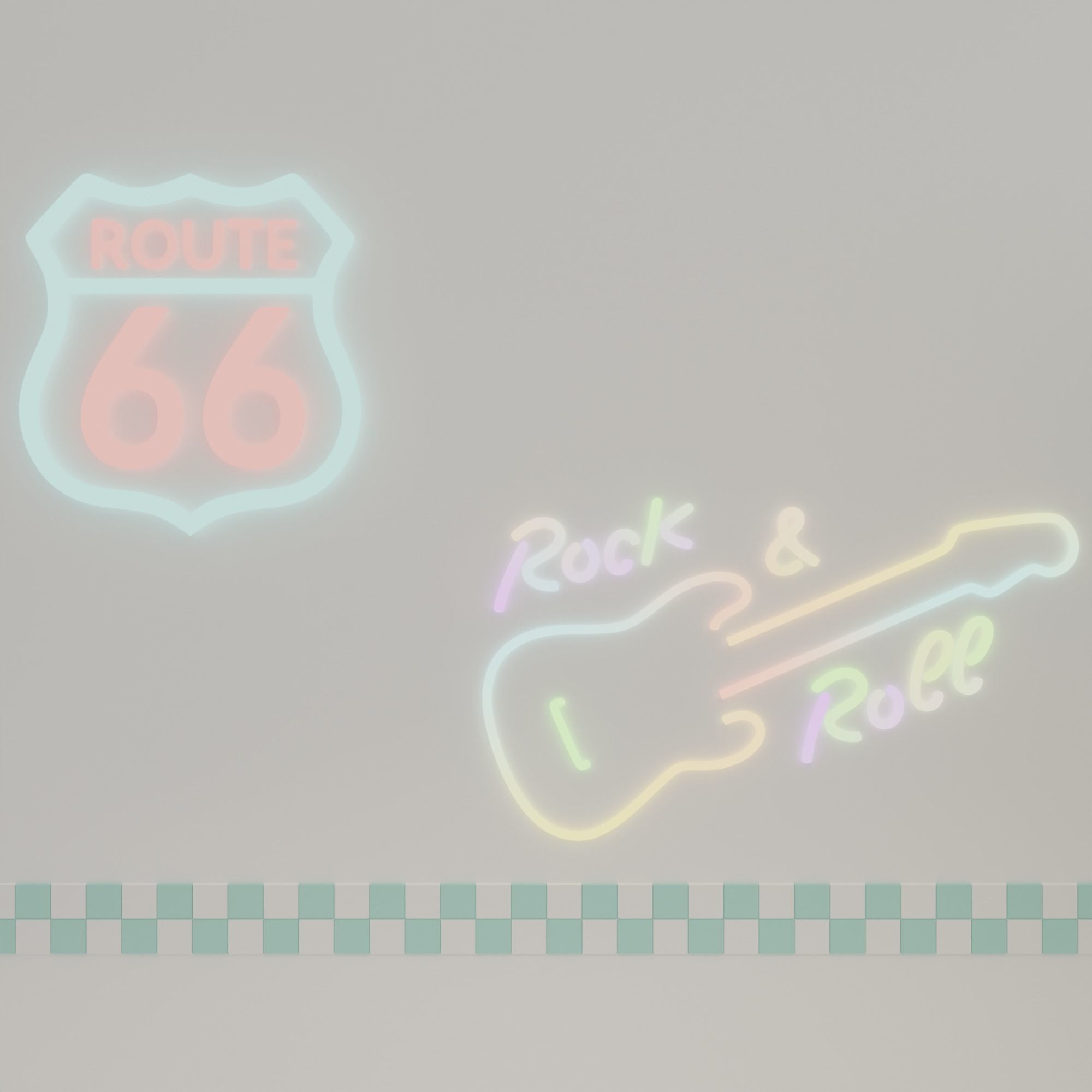 American diner 3D model_10