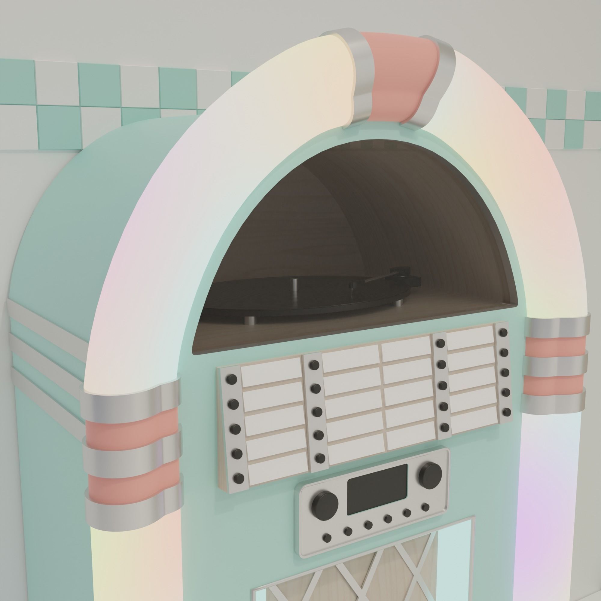 American diner 3D model_12