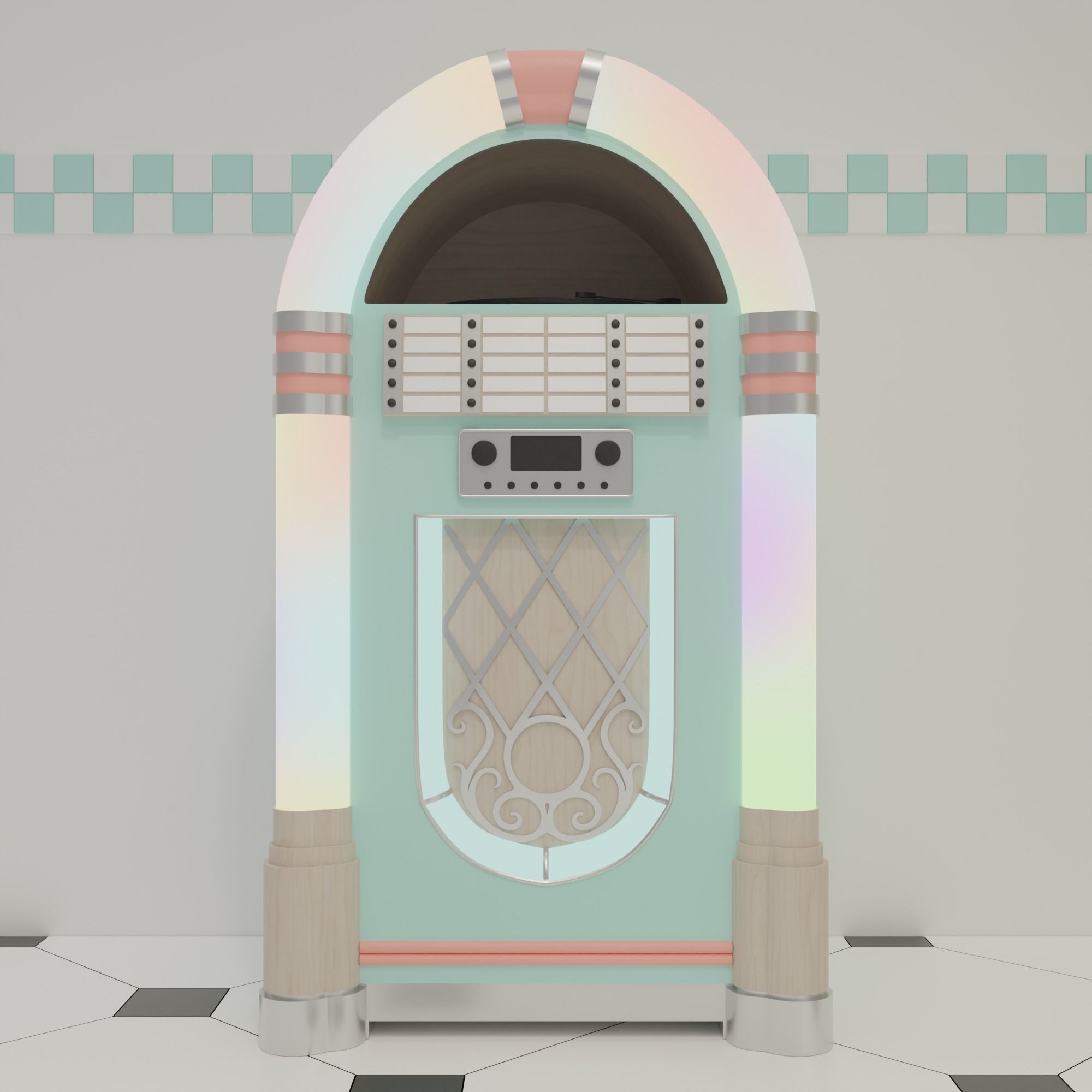 American diner 3D model_11