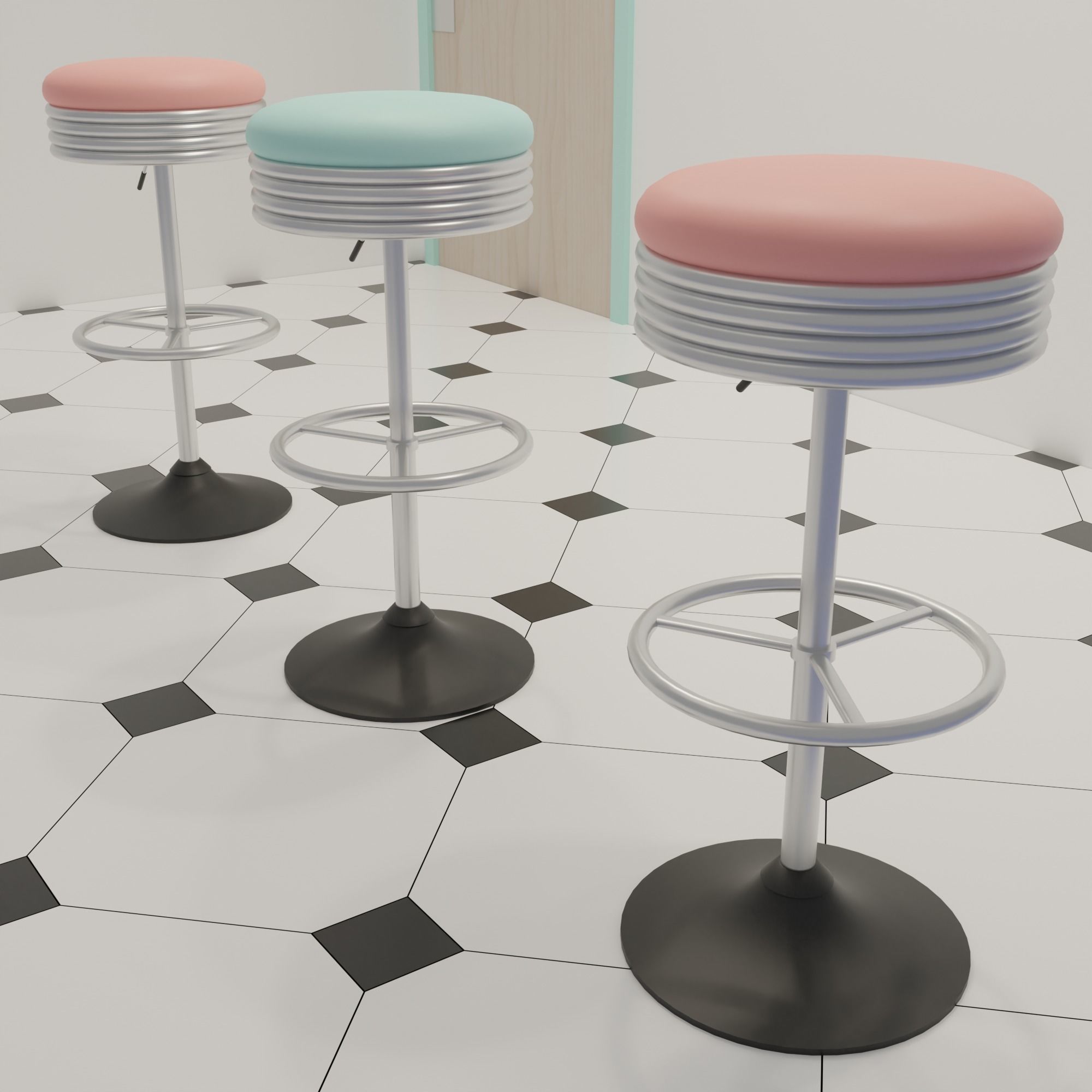 American diner 3D model_14