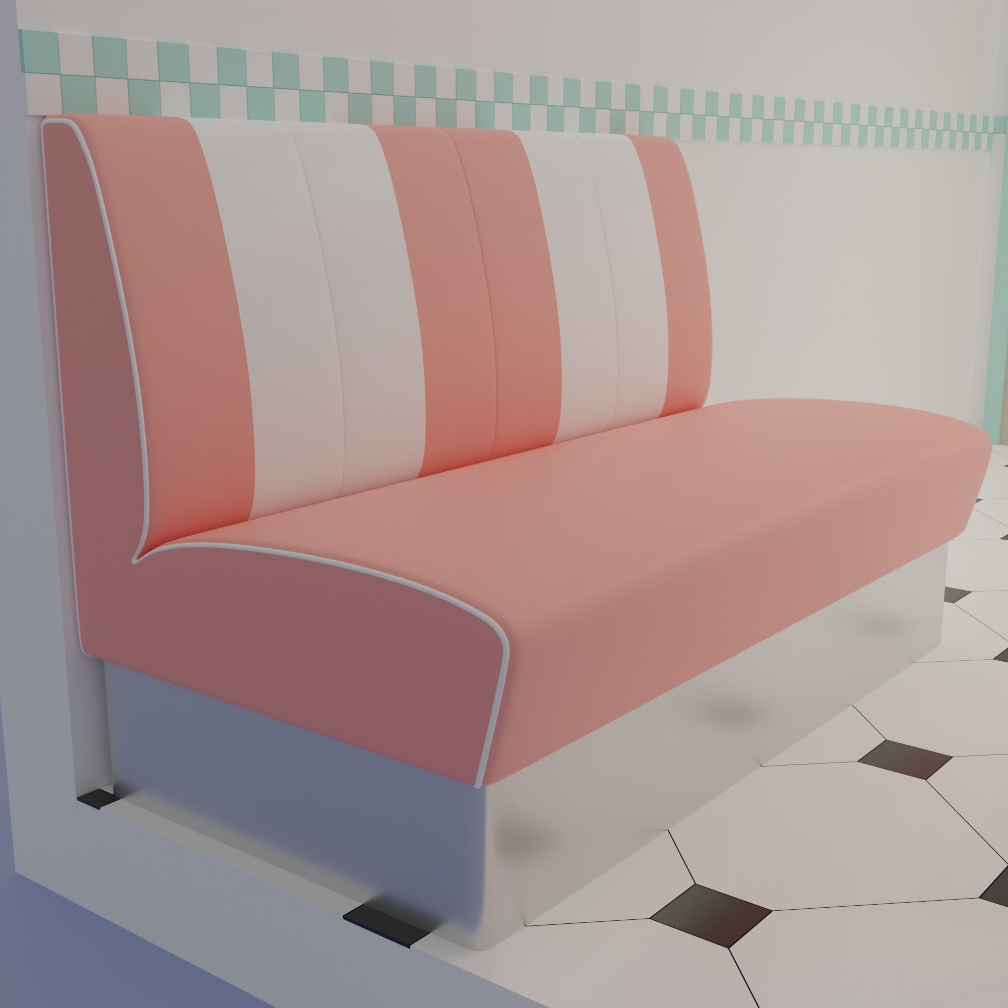 American diner 3D model_7