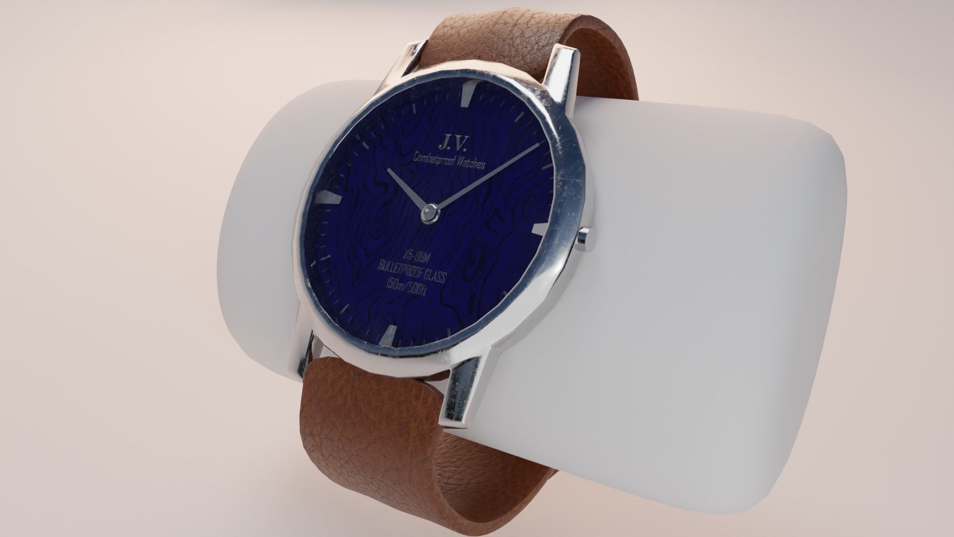 Free Low Poly Watch Free low-poly 3D model_1
