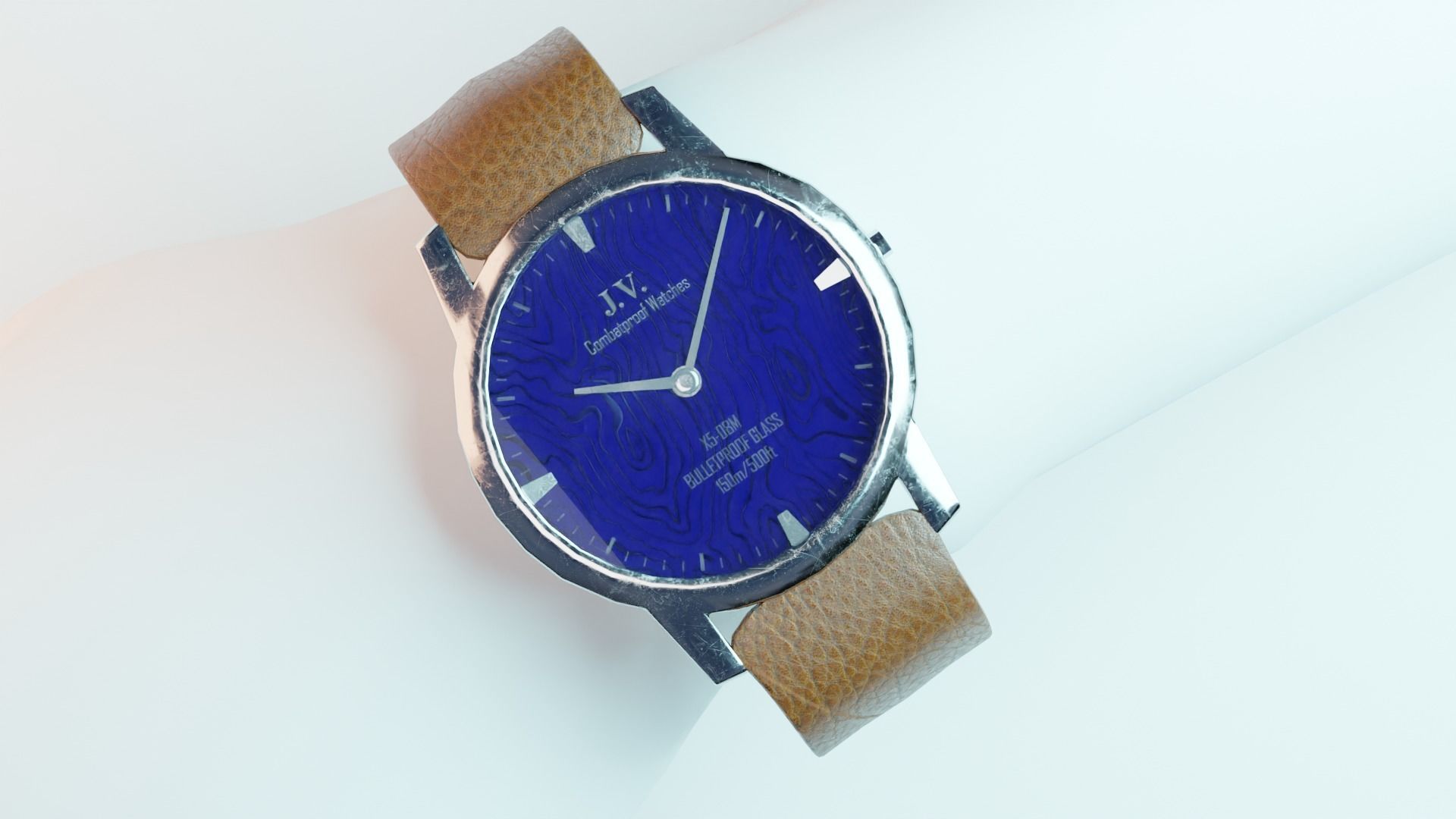 Free Low Poly Watch Free low-poly 3D model_5