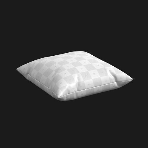 5 Realistic 3d Pillows Set - 4K textures Low-poly 3D model 6