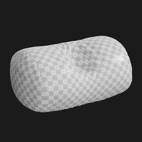 5 Realistic 3d Pillows Set - 4K textures Low-poly 3D model 4