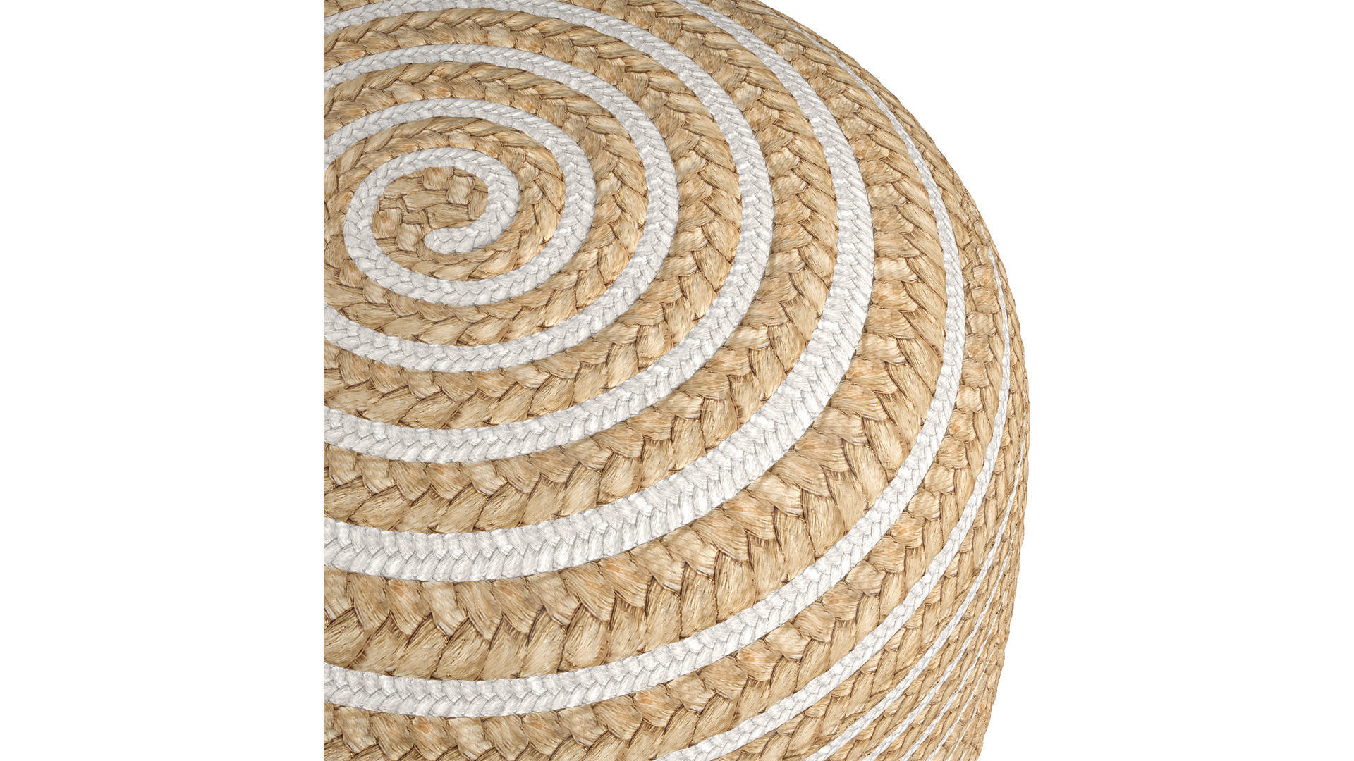 Round Pouf fait a la main 3D model_6