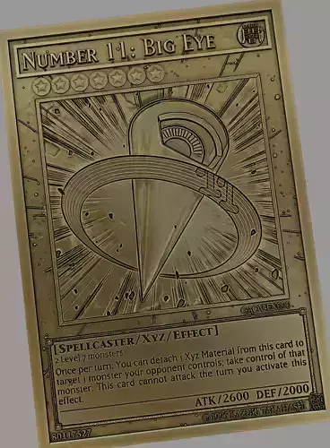 number 11 big eye - yugioh Free 3D print model