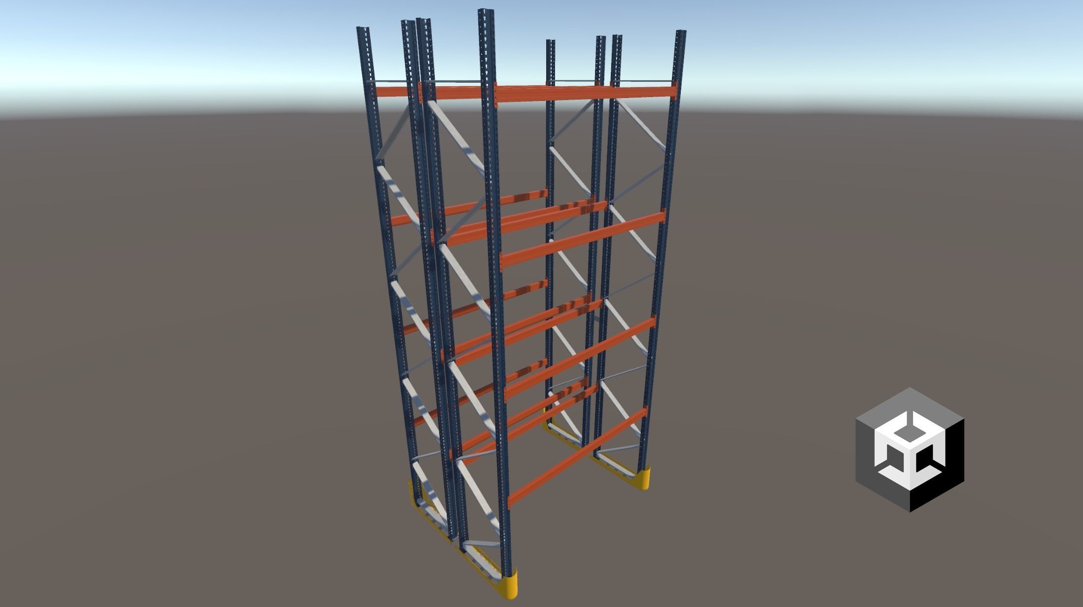 Pallet Rack Low-poly 3D model_7