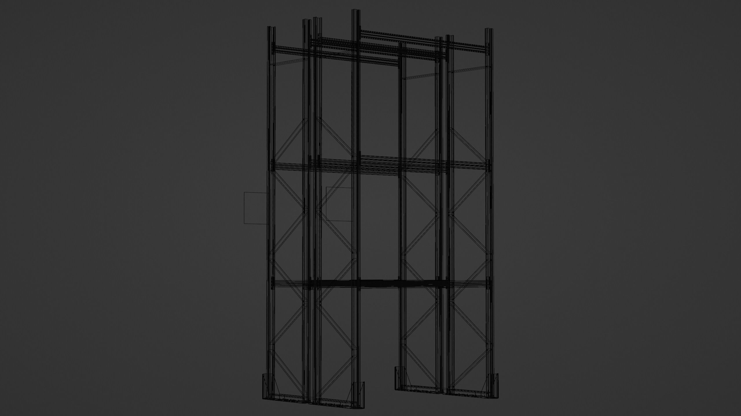 Pallet Rack Low-poly 3D model_11