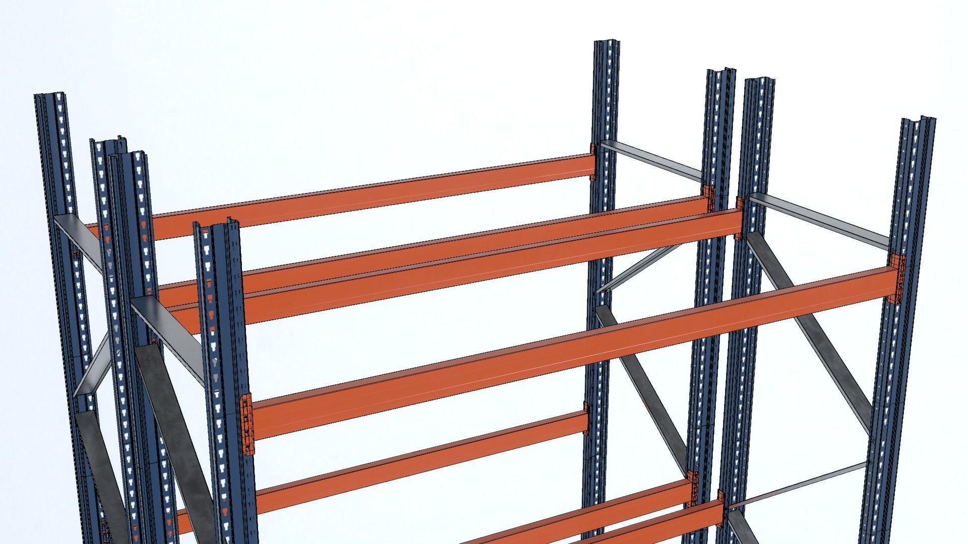 Pallet Rack Low-poly 3D model_16