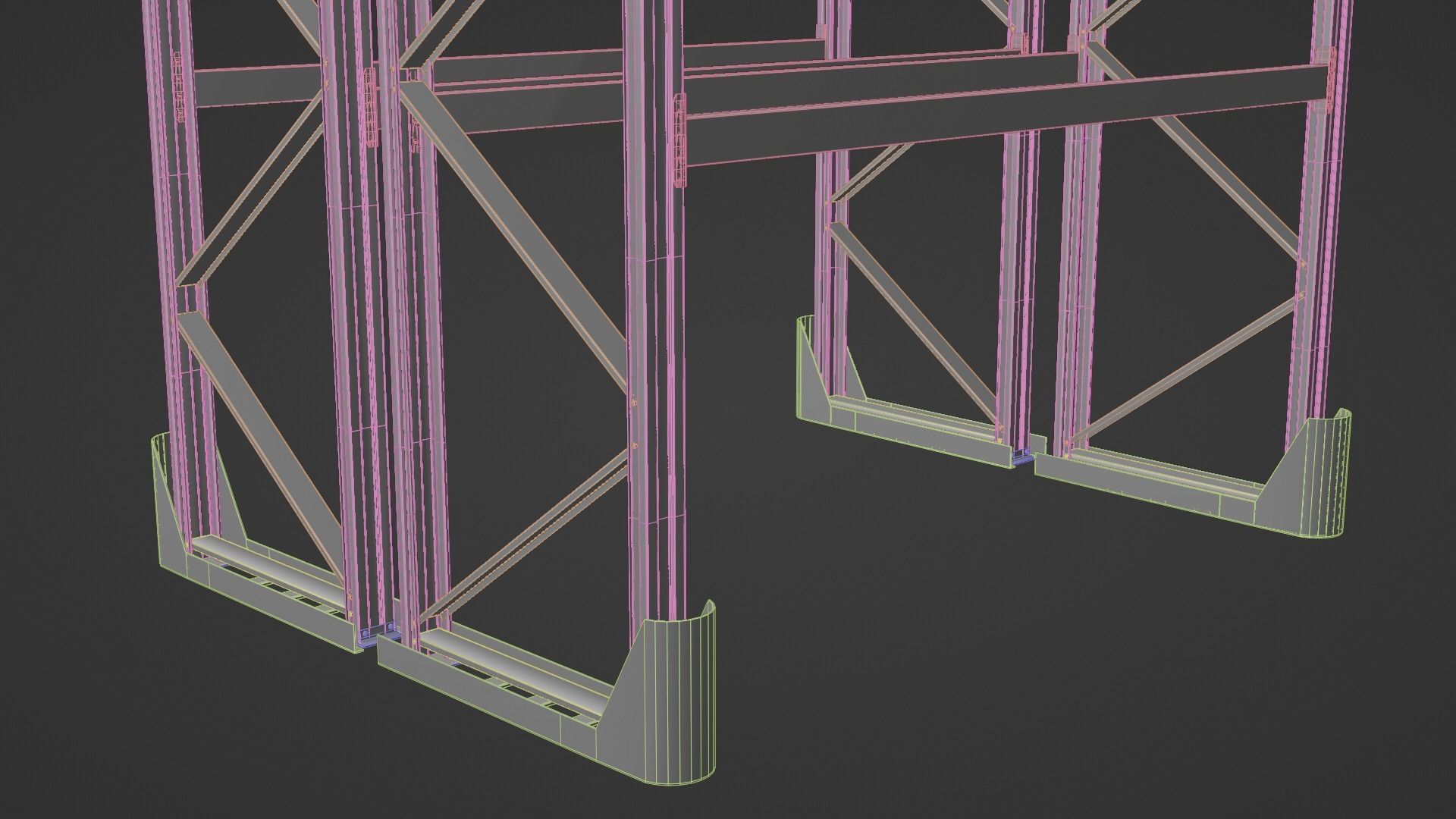 Pallet Rack Low-poly 3D model_17
