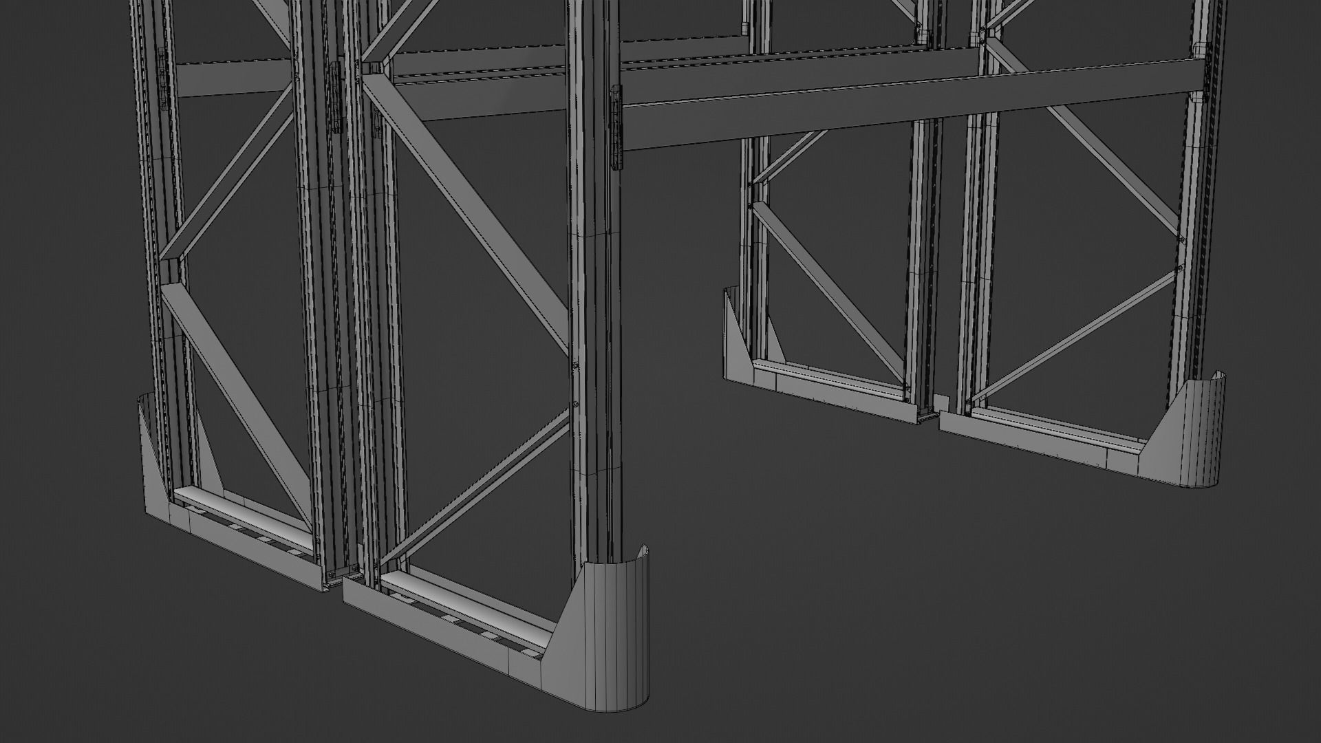 Pallet Rack Low-poly 3D model_13
