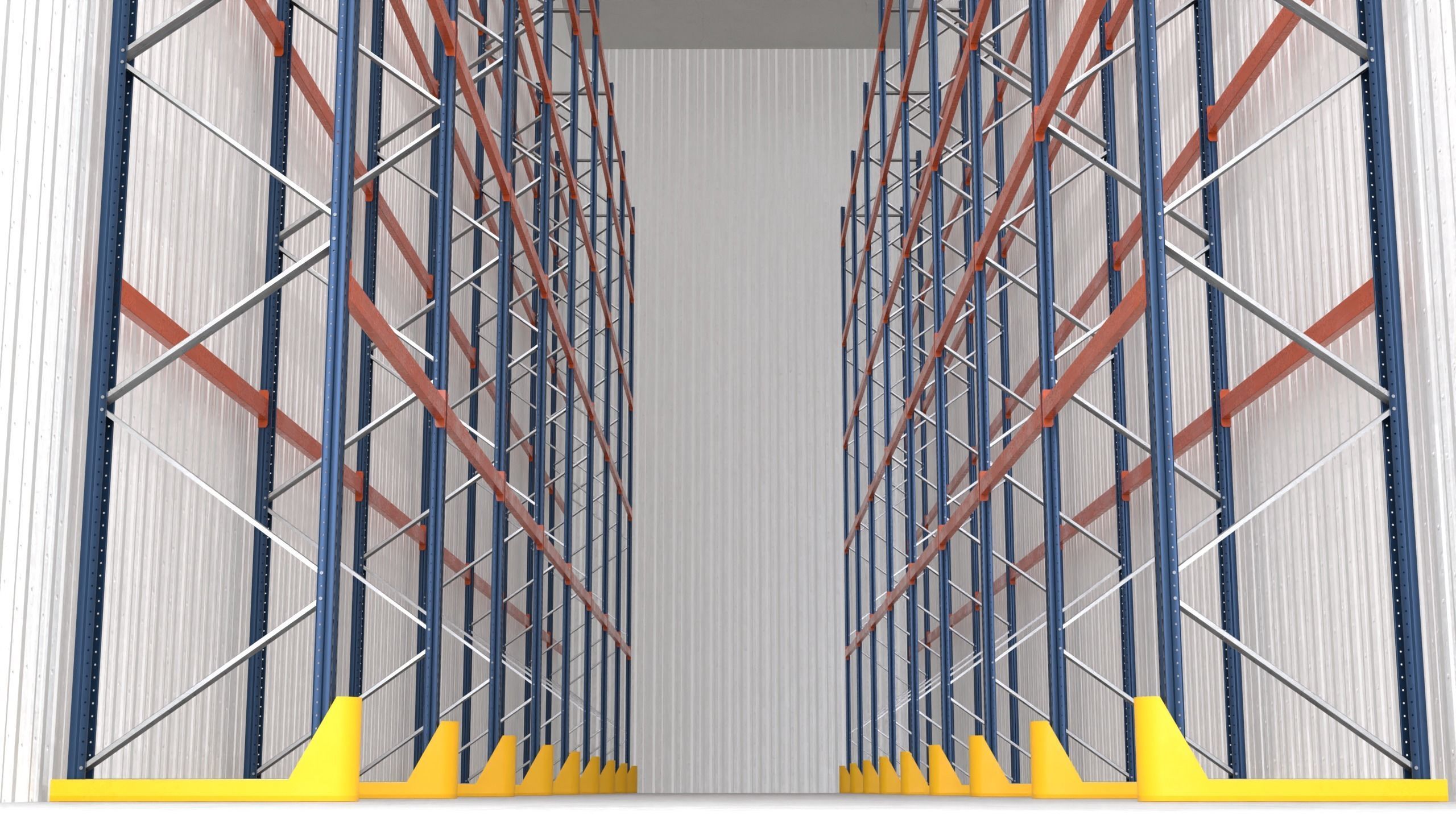 Pallet Rack Low-poly 3D model_6