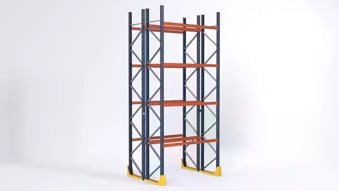 Pallet Rack Low-poly 3D model