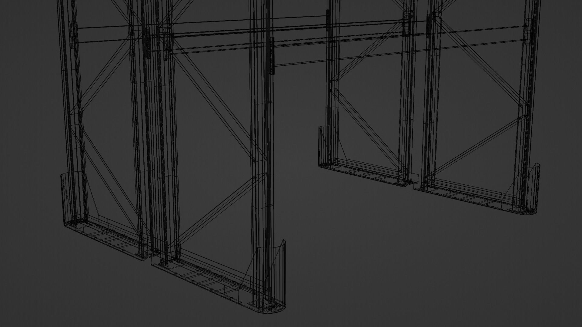 Pallet Rack Low-poly 3D model_12