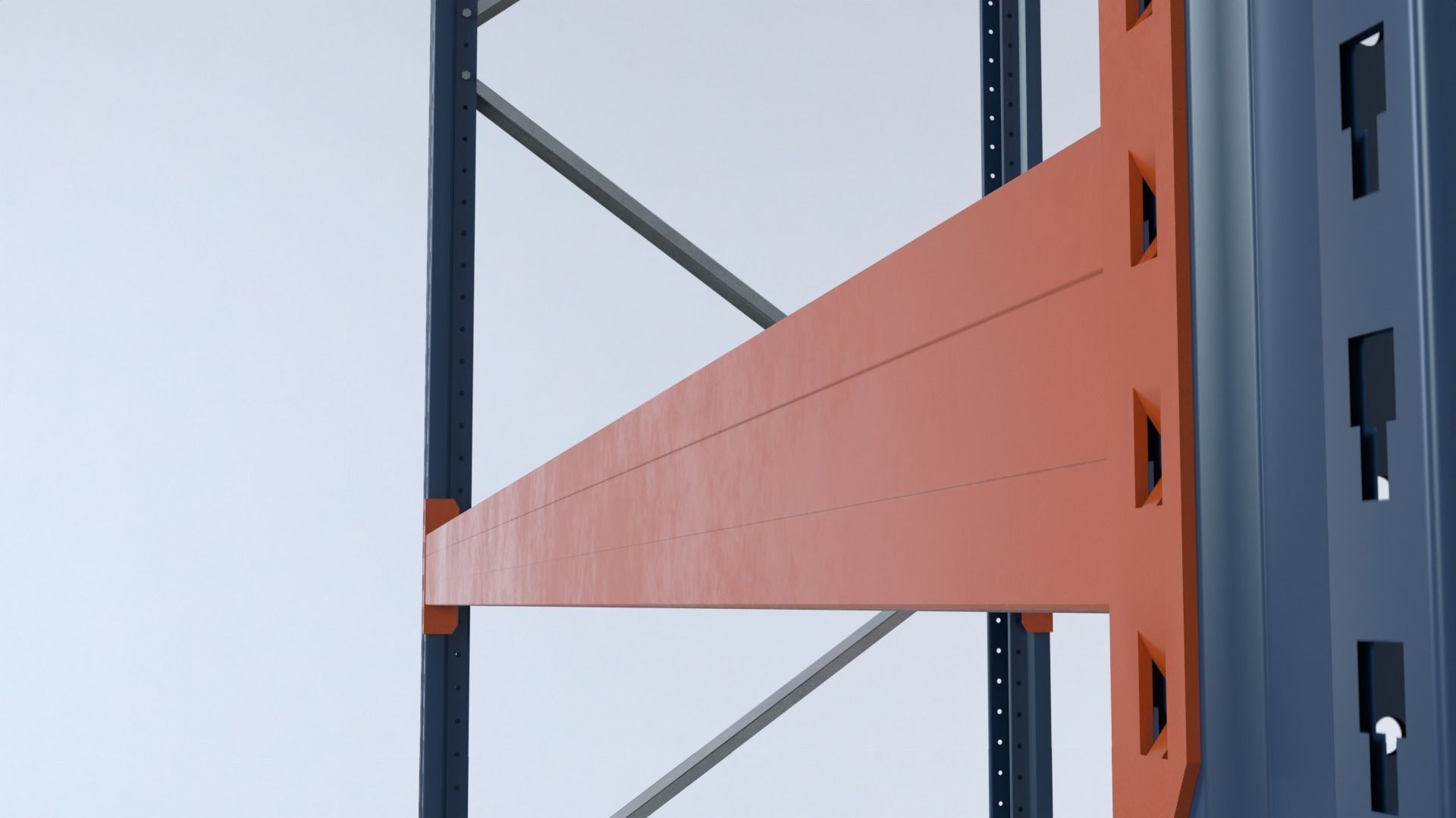 Pallet Rack Low-poly 3D model_4