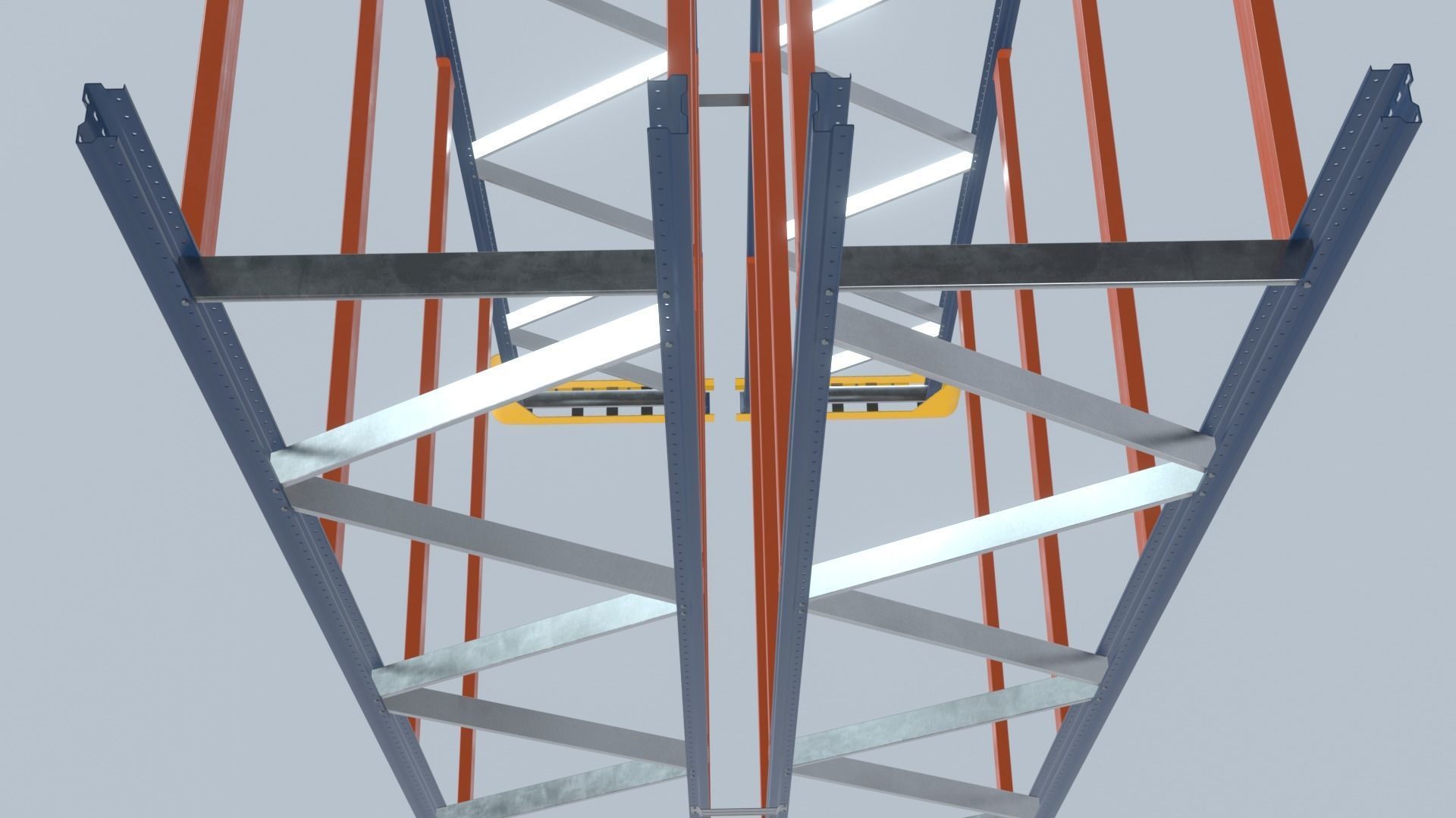 Pallet Rack Low-poly 3D model_10