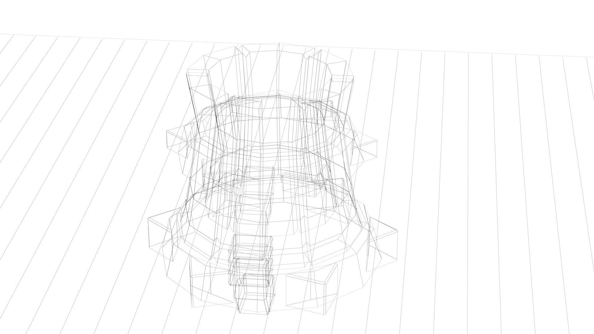 Low Poly Game Ready Medieval Mug Low-poly 3D model_11