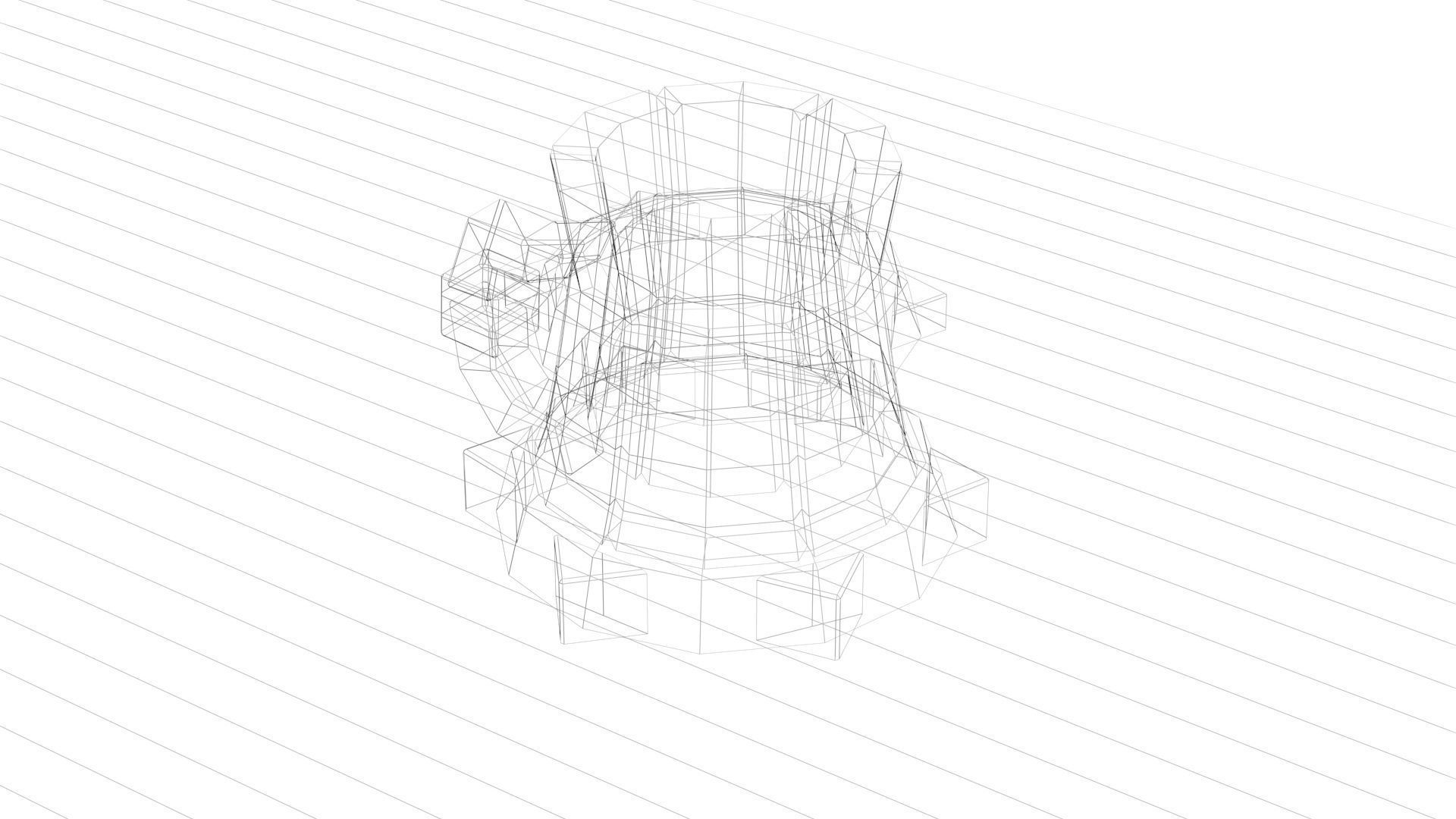 Low Poly Game Ready Medieval Mug Low-poly 3D model_14