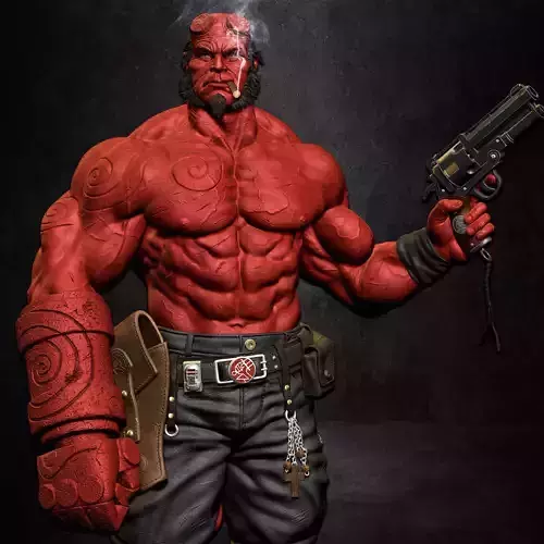 Hellboy 3D Print Model