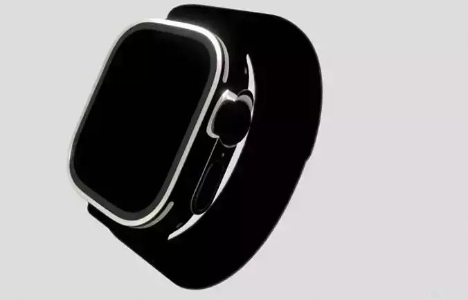 Apple smart watch ios Low-poly 3D model