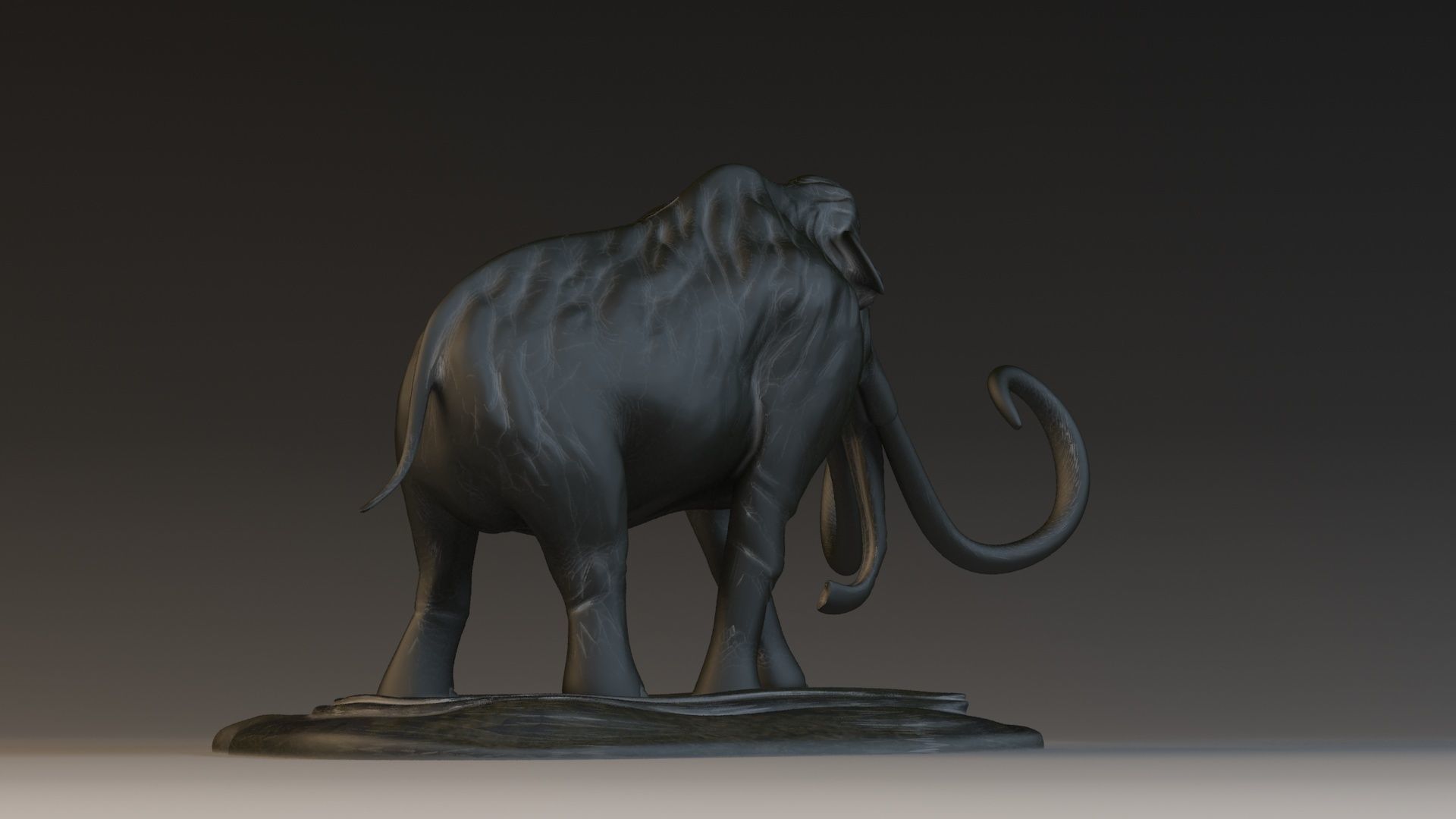 mammoth elephant sculpture animal extinct art sculptures north 3D model_3