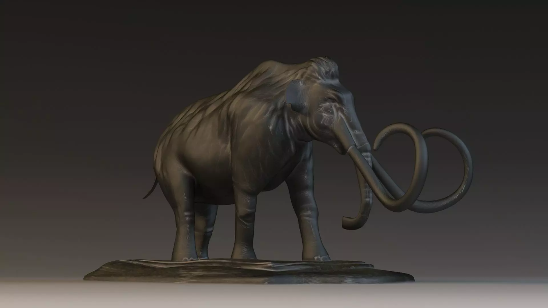 mammoth elephant sculpture animal extinct art sculptures north 3D model_0