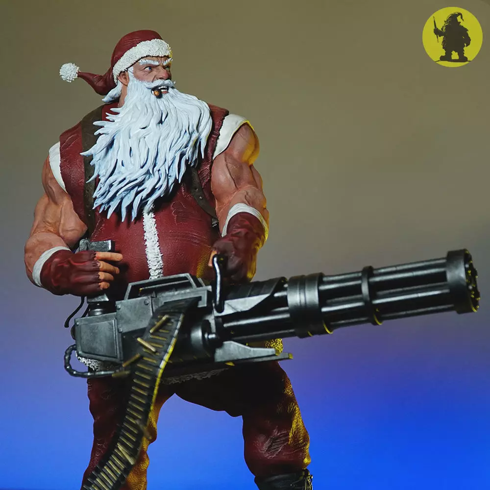 Badass Santa Claus 3D Print Model 3D print model_2