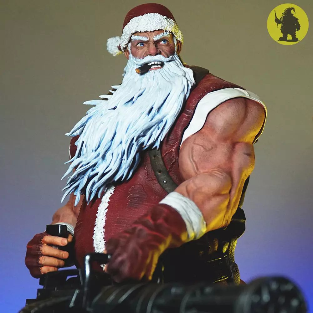 Badass Santa Claus 3D Print Model 3D print model_3
