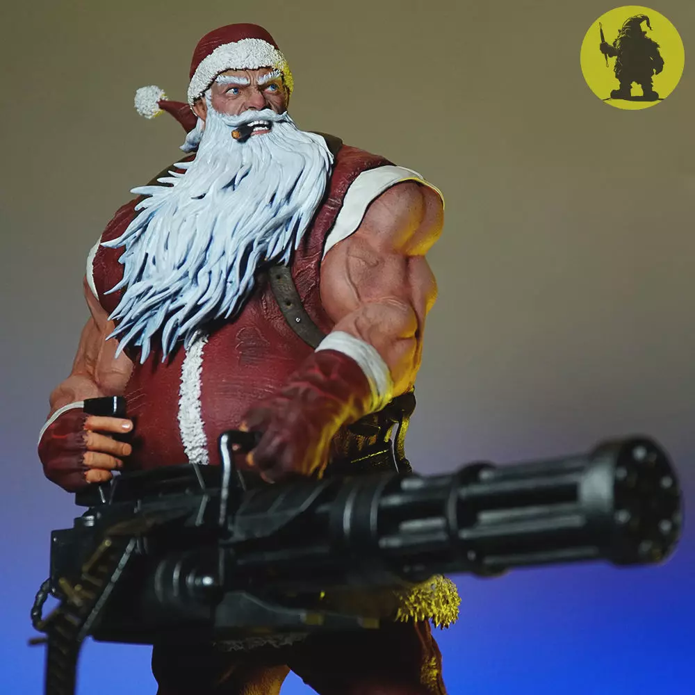 Badass Santa Claus 3D Print Model 3D print model_0