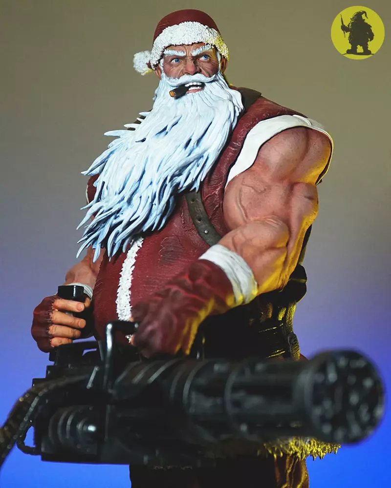 Badass Santa Claus 3D Print Model 3D print model_4