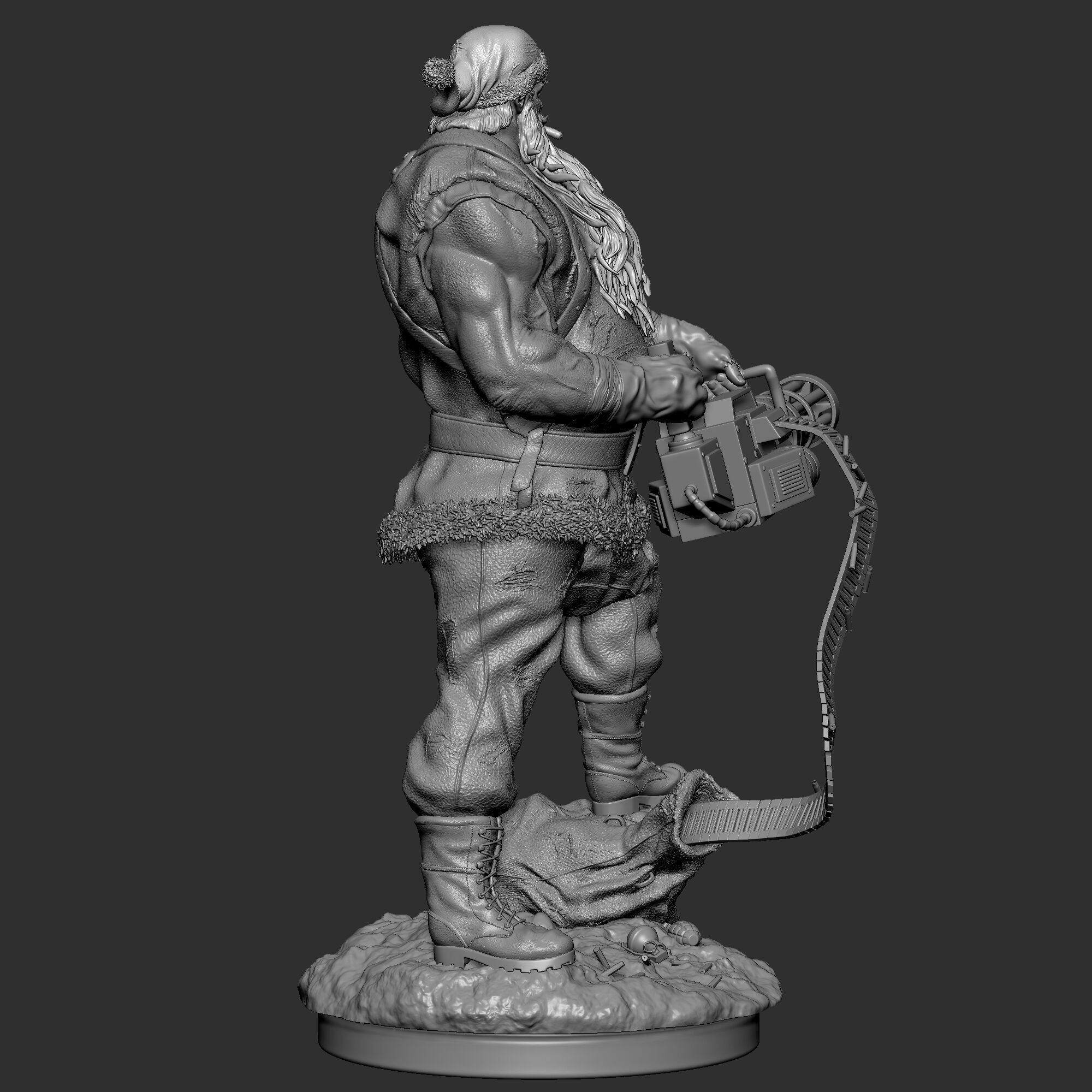 Badass Santa Claus 3D Print Model 3D print model_15