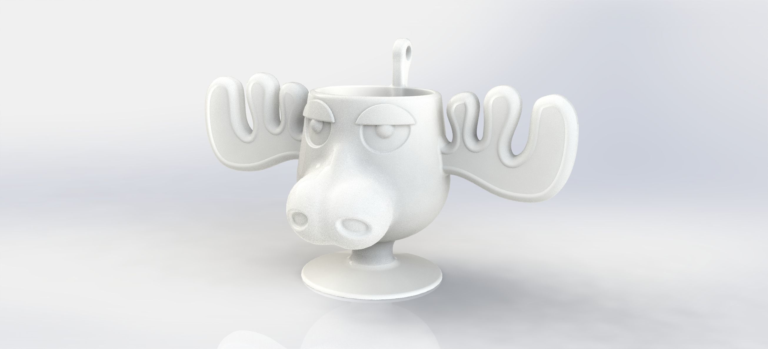 CHRISTMAS VACATION MOOSE MUG GOBLET AND ORNAMENT 3D print model_3