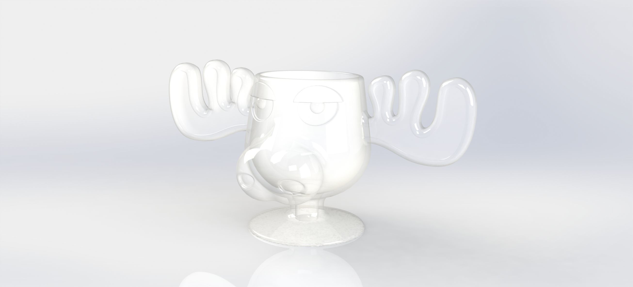 CHRISTMAS VACATION MOOSE MUG GOBLET AND ORNAMENT 3D print model_1