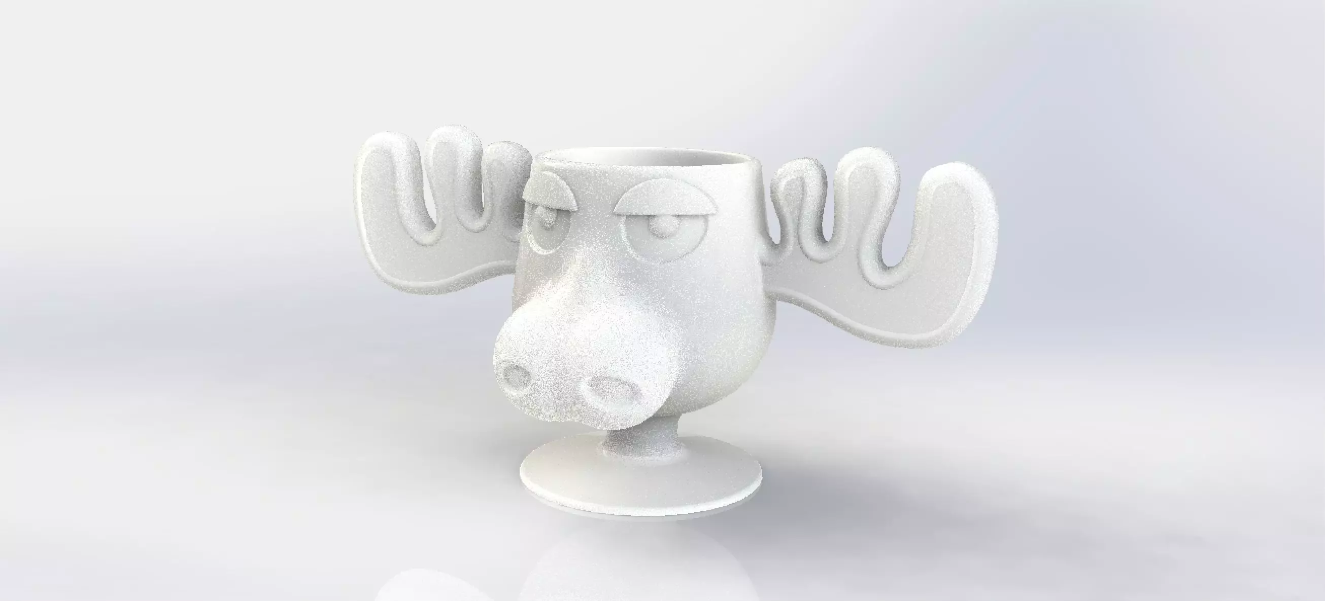 CHRISTMAS VACATION MOOSE MUG GOBLET AND ORNAMENT 3D print model_0