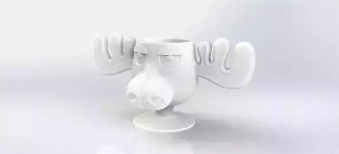 CHRISTMAS VACATION MOOSE MUG GOBLET AND ORNAMENT 3D print model