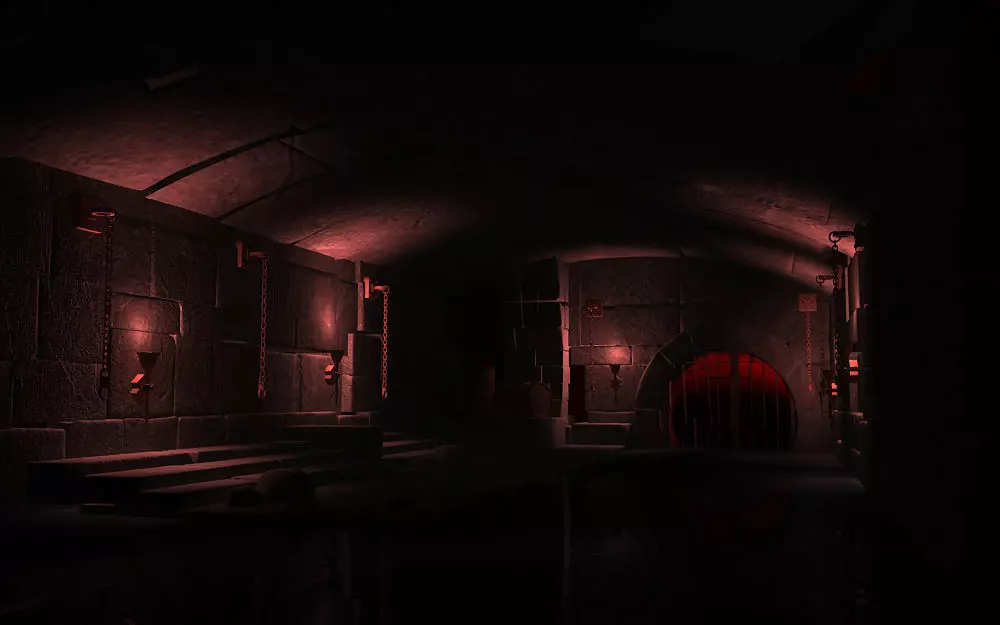 Ancient prisons dungeons cells torture chambers catacombs 3D model