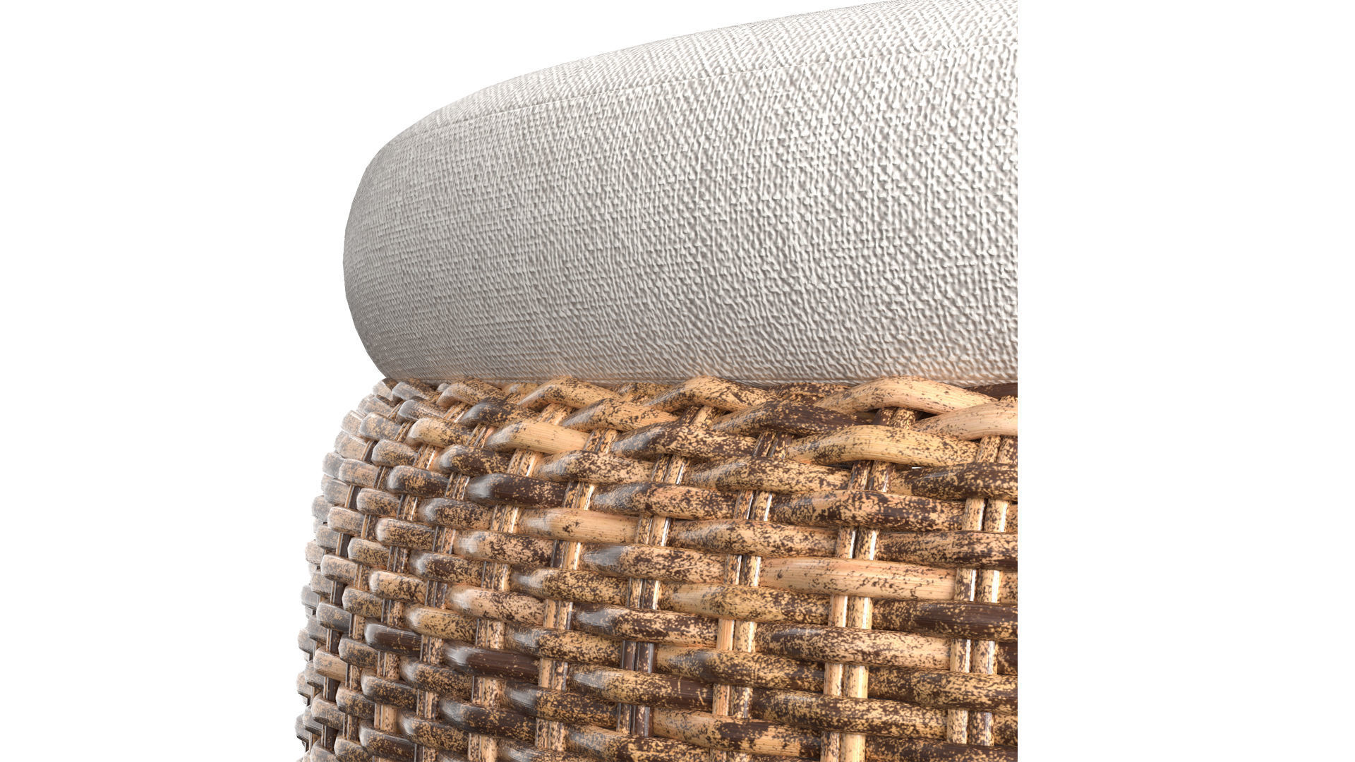 Pouf de jardin Sao Paulo 3D model_3